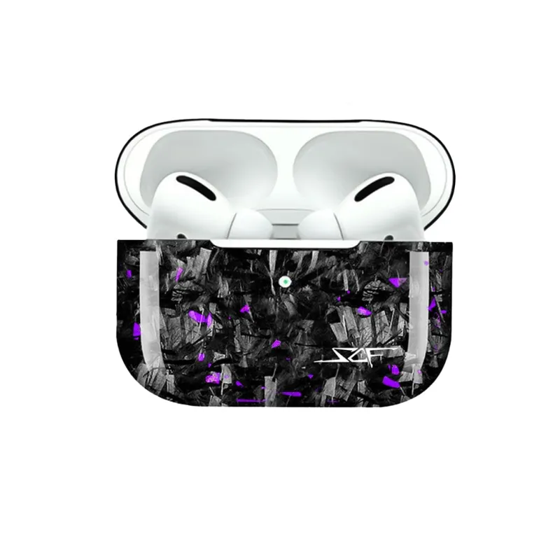 Apple AirPods | Purple Flake Forged Carbon Fiber Case sold by Simply Carbon Fiber