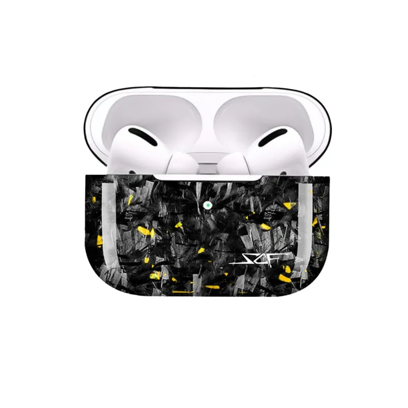 Apple AirPods | Gold Flake Forged Carbon Fiber Case sold by Simply Carbon Fiber