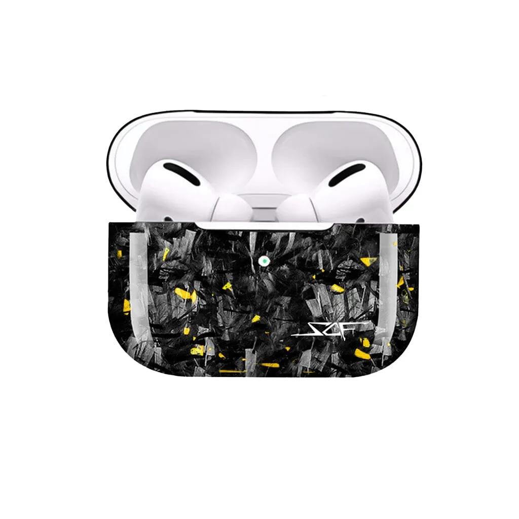 Apple AirPods | Gold Flake Forged Carbon Fiber Case sold by Simply Carbon Fiber