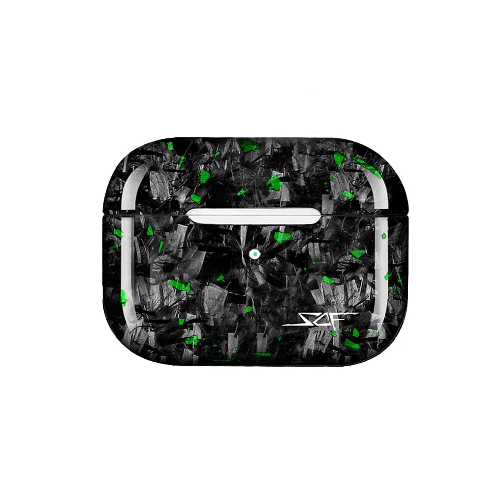Apple AirPods | Green Flake Forged Carbon Fiber Case sold by Simply Carbon Fiber product image thumbnail 2