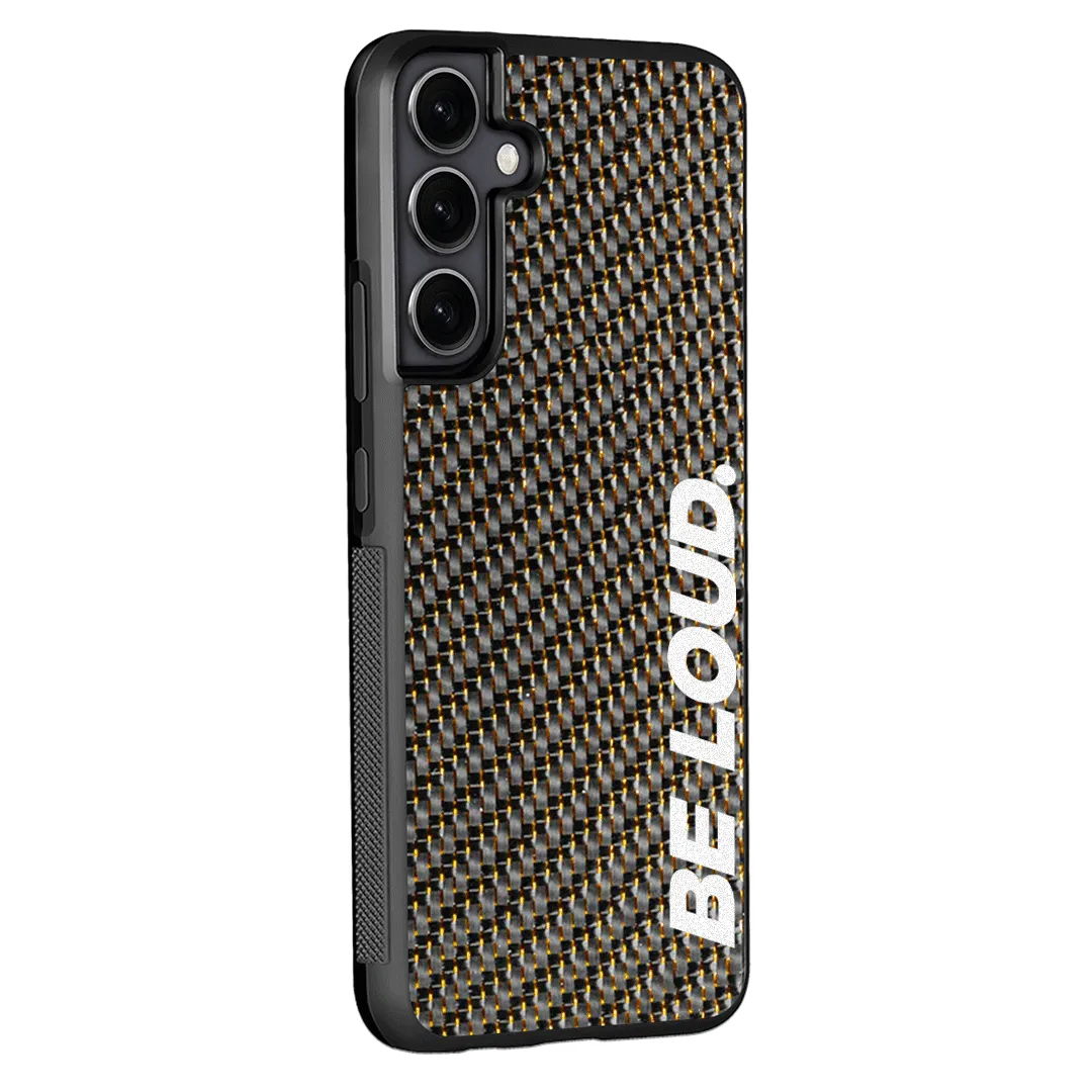 Samsung | Gold Lace Carbon Fiber Case | BE LOUD. x SCF sold by Simply Carbon Fiber product image thumbnail 4