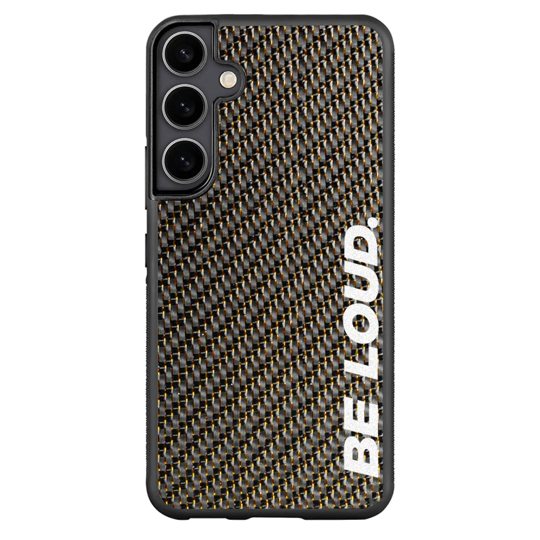 Samsung | Gold Lace Carbon Fiber Case | BE LOUD. x SCF sold by Simply Carbon Fiber product image thumbnail 5