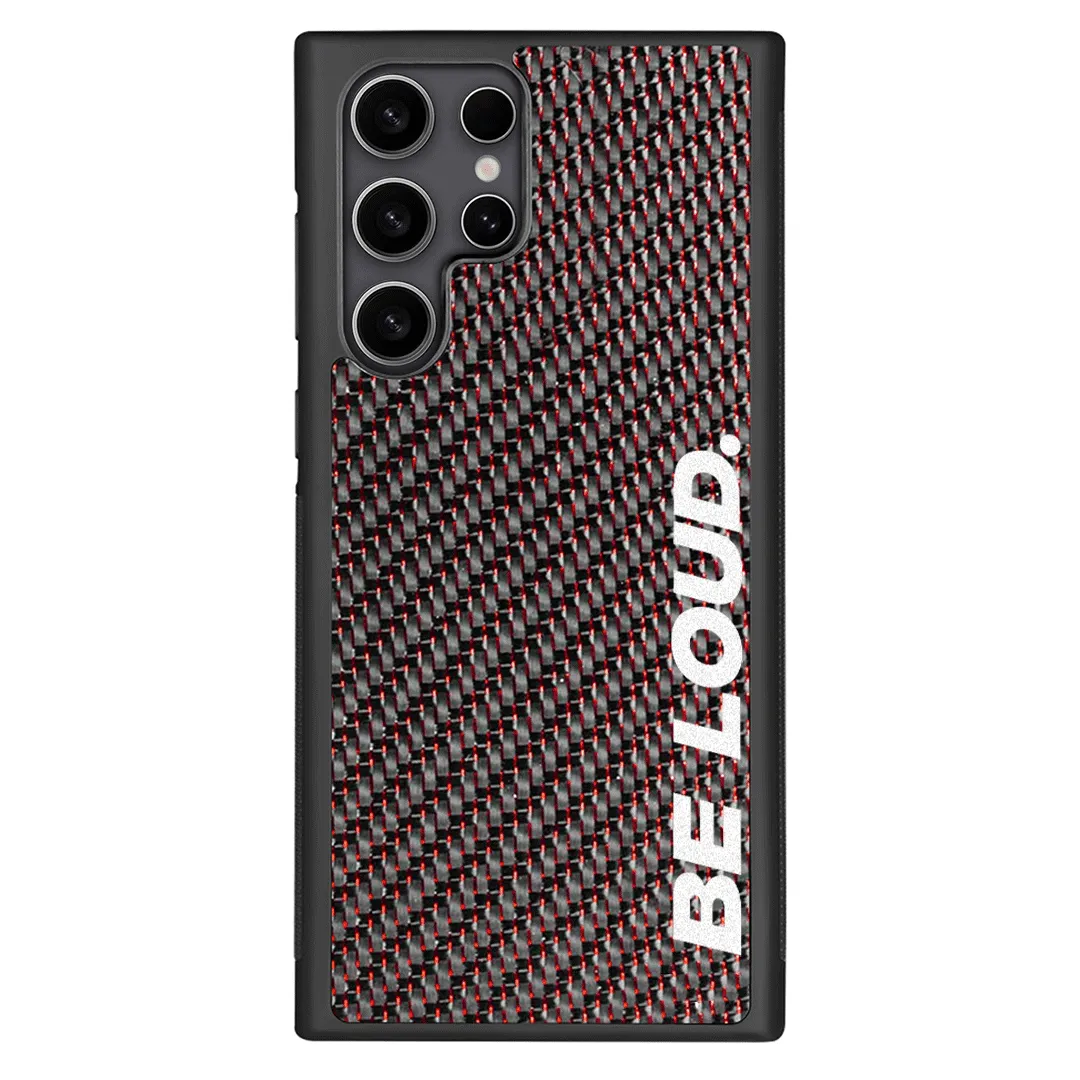 Samsung | Red Lace Carbon Fiber Case | BE LOUD. x SCF sold by Simply Carbon Fiber product image thumbnail 2