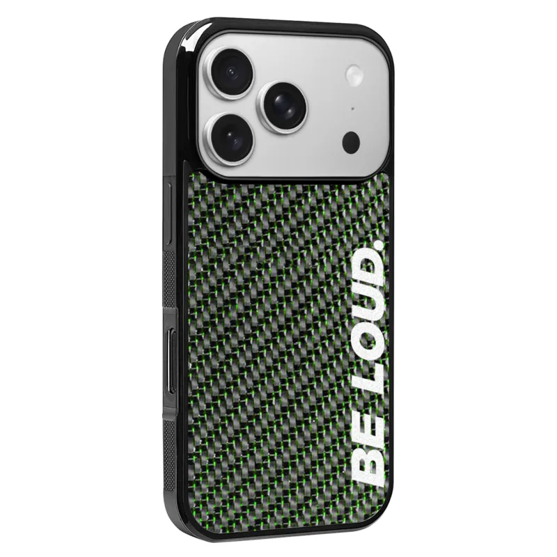 iPhone | Green Lace Carbon Fiber Case | BE LOUD. x SCF sold by Simply Carbon Fiber