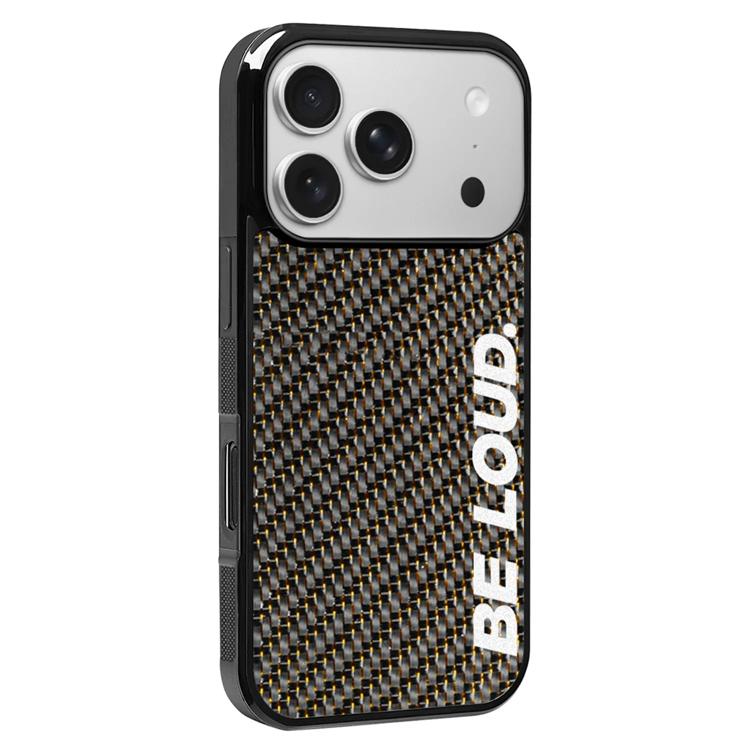 iPhone | Gold Lace Carbon Fiber Case | BE LOUD. x SCF sold by Simply Carbon Fiber