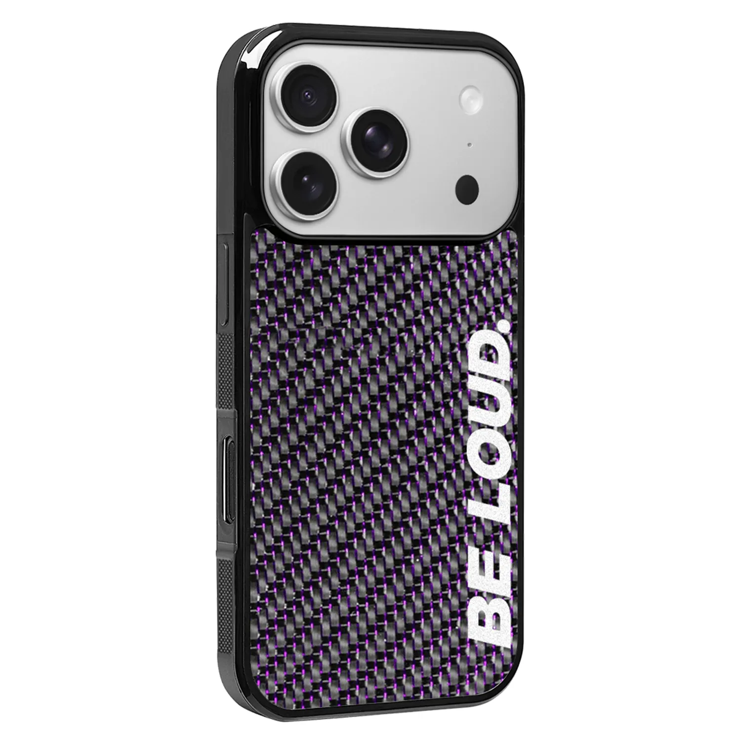 iPhone | Purple Lace Carbon Fiber Case | BE LOUD. x SCF sold by Simply Carbon Fiber