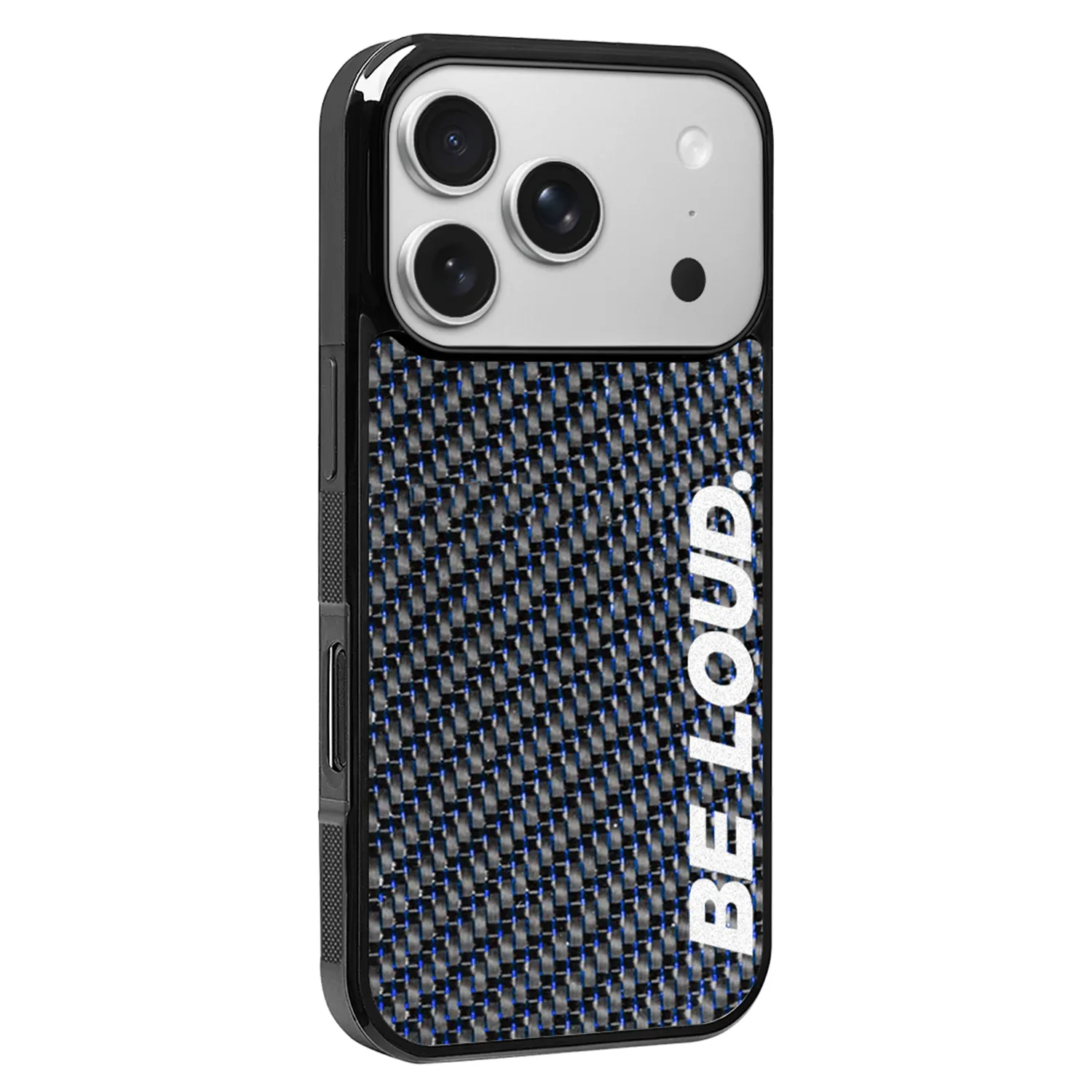 iPhone | Blue Lace Carbon Fiber Case | BE LOUD. x SCF sold by Simply Carbon Fiber