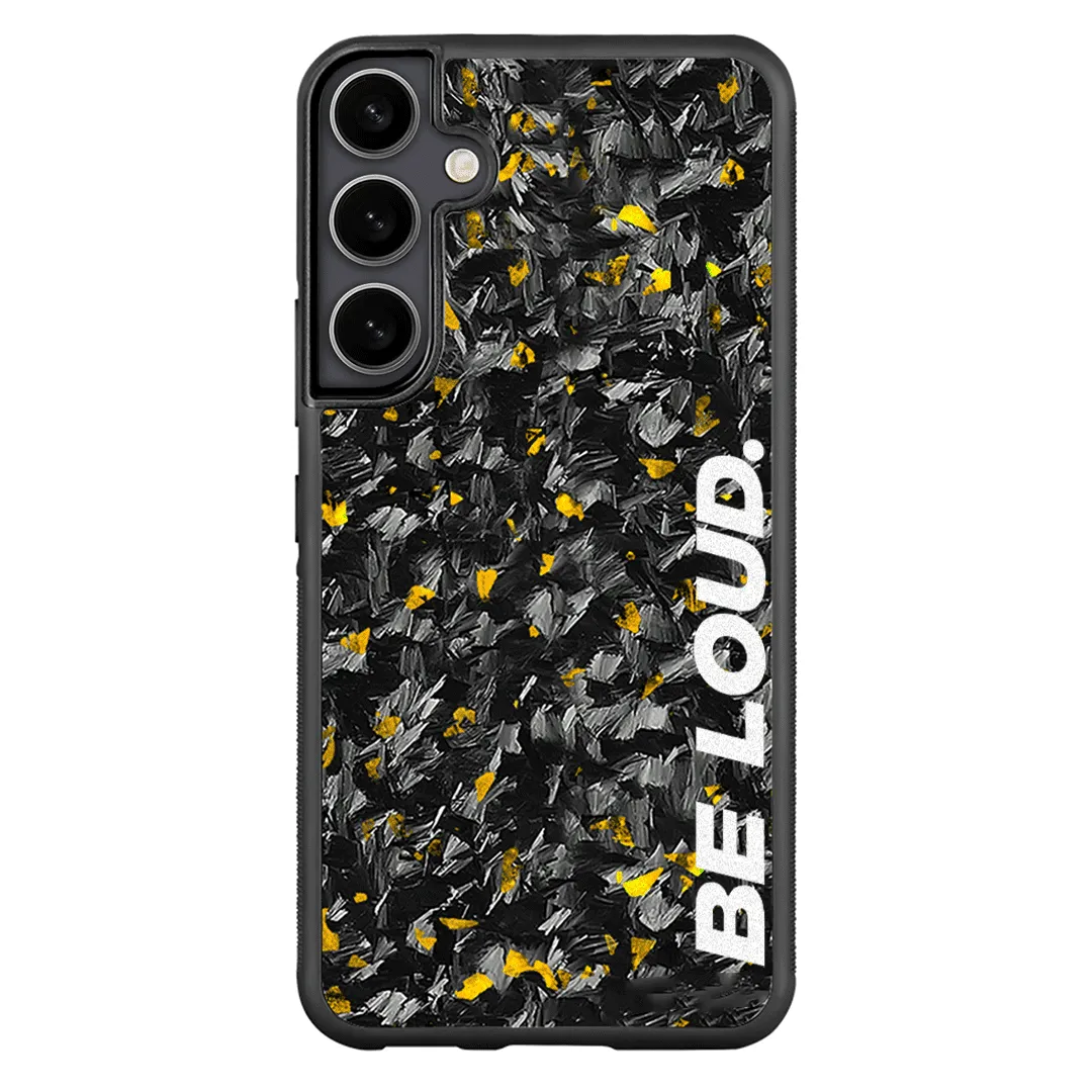 Samsung | Gold Flake Forged Carbon Fiber Case | BE LOUD. x SCF sold by Simply Carbon Fiber product image thumbnail 5
