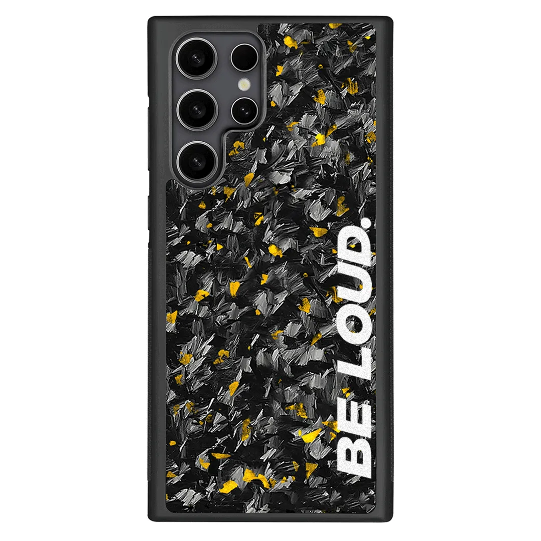 Samsung | Gold Flake Forged Carbon Fiber Case | BE LOUD. x SCF sold by Simply Carbon Fiber product image thumbnail 2