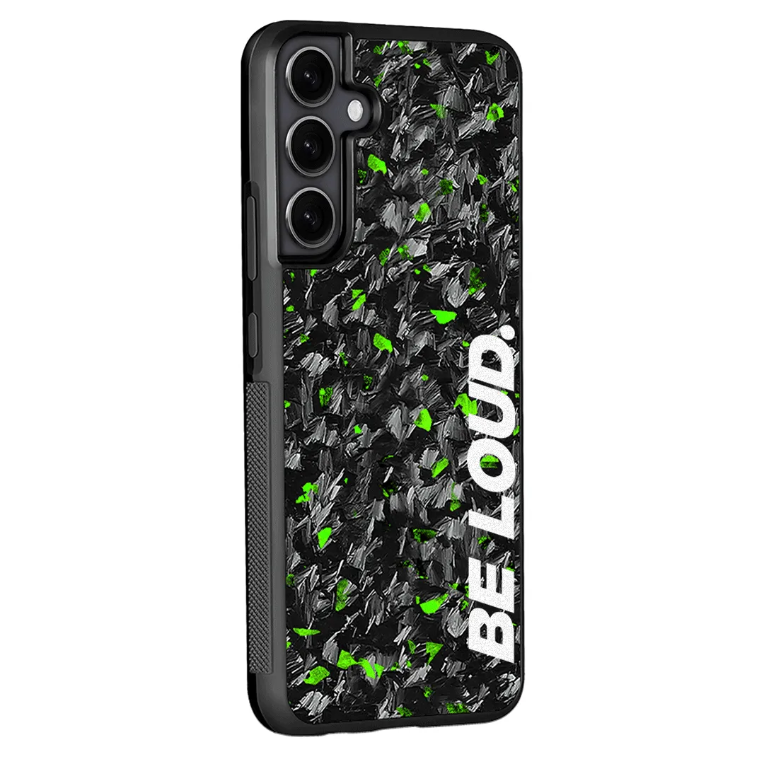 Samsung | Green Flake Forged Carbon Fiber Case | BE LOUD. x SCF sold by Simply Carbon Fiber product image thumbnail 4