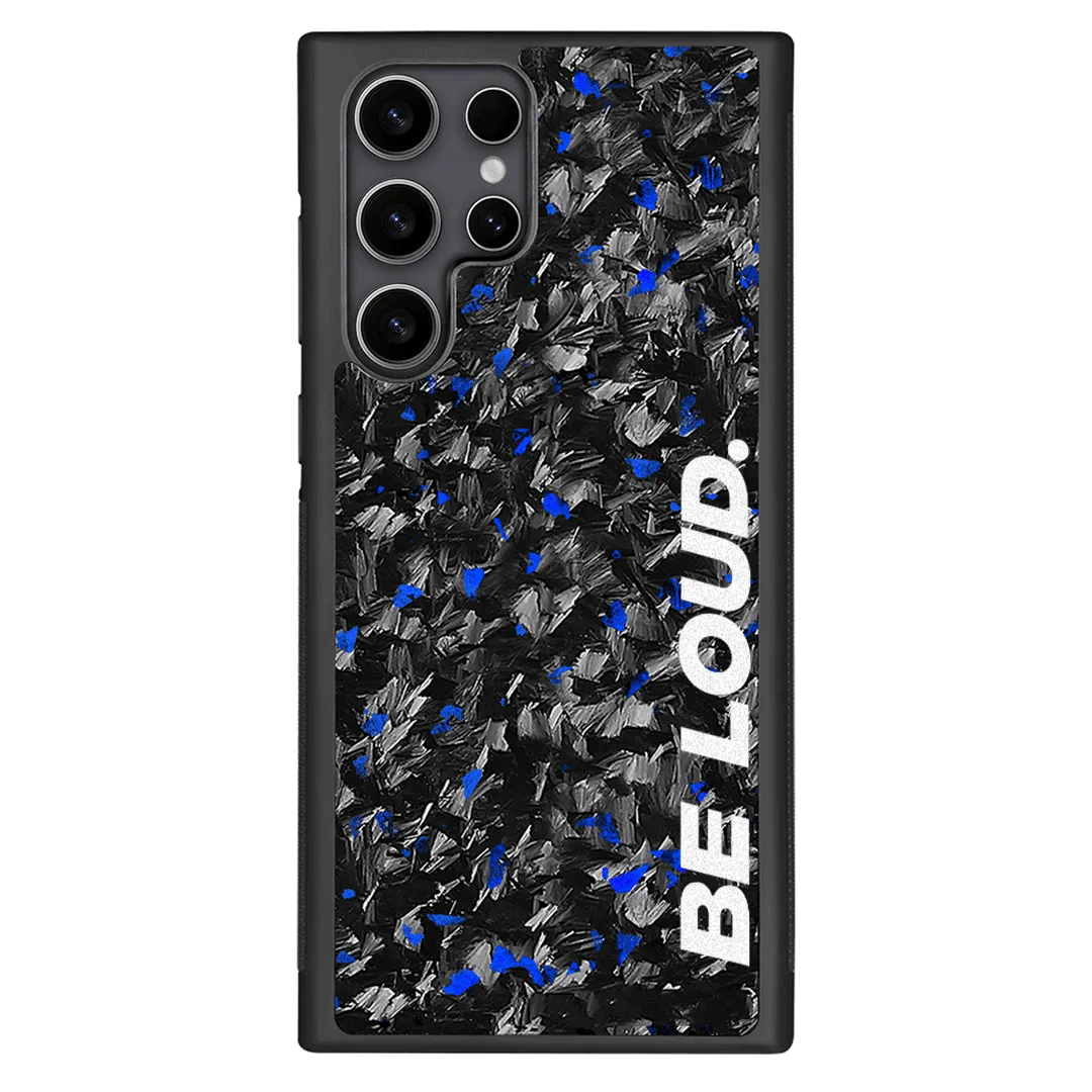 Samsung | Blue Flake Forged Carbon Fiber Case | BE LOUD. x SCF sold by Simply Carbon Fiber product image thumbnail 2
