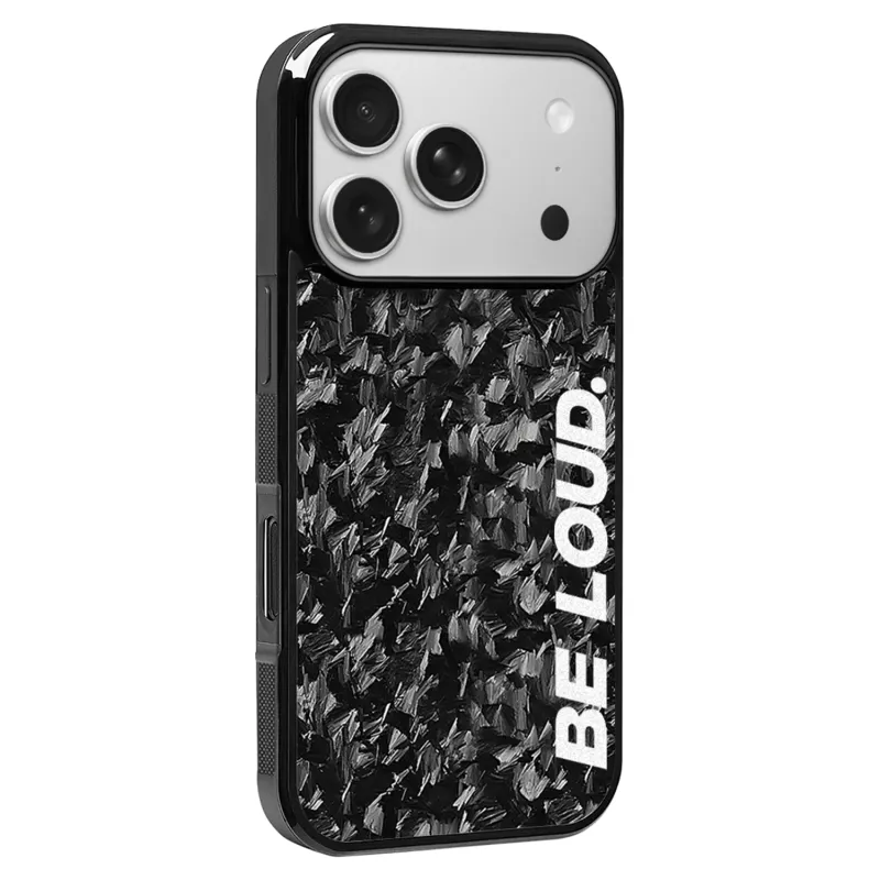 iPhone | Forged Carbon Fiber Case | BE LOUD. x SCF sold by Simply Carbon Fiber