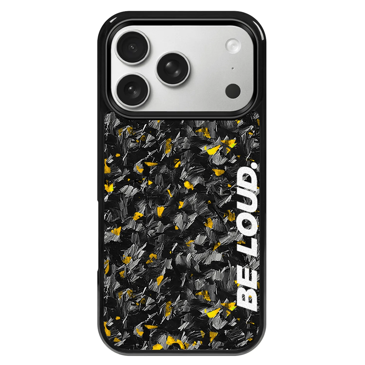 iPhone | Gold Flake Forged Carbon Fiber Case | BE LOUD. x SCF sold by Simply Carbon Fiber product image thumbnail 2