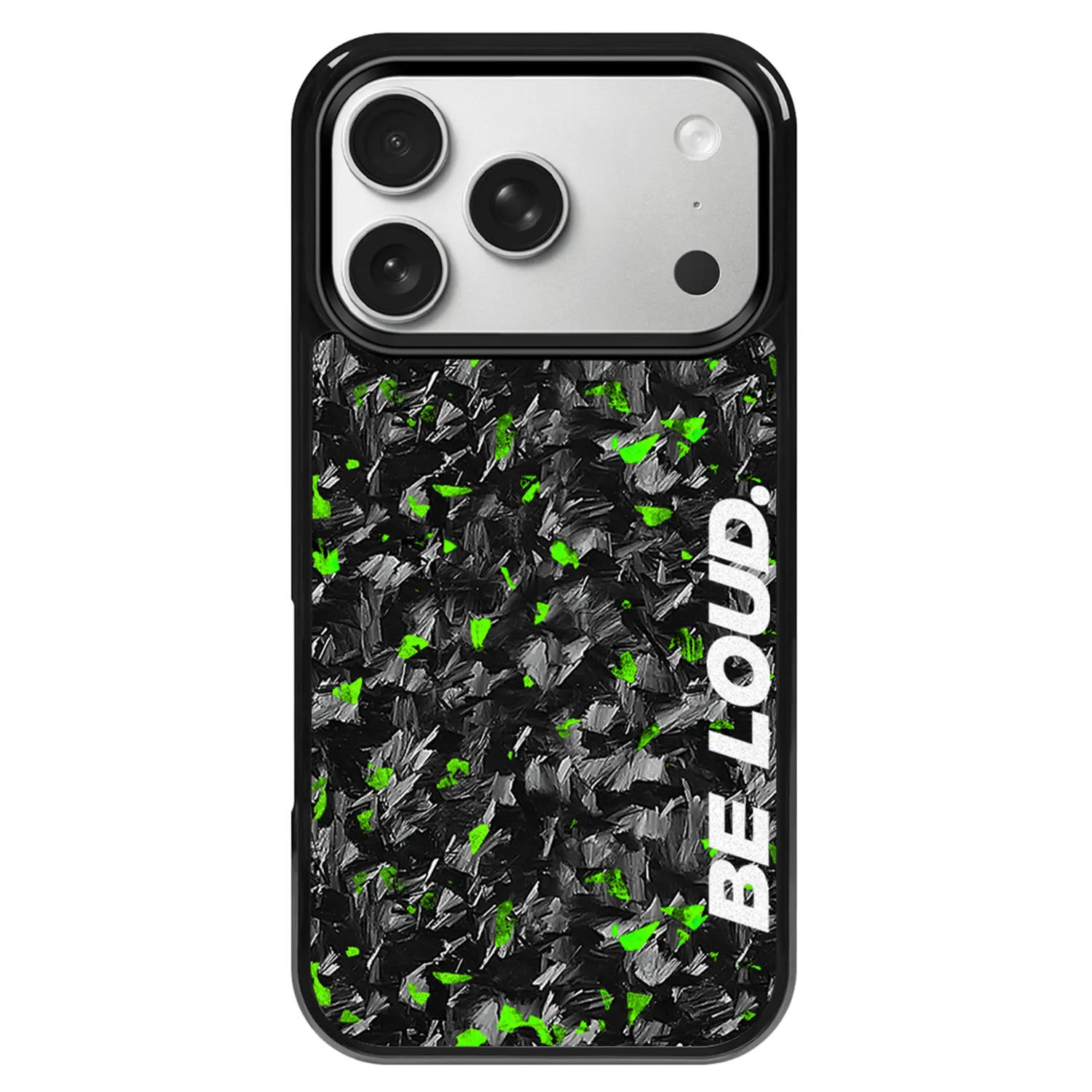 iPhone | Green Flake Forged Carbon Fiber Case | BE LOUD. x SCF sold by Simply Carbon Fiber product image thumbnail 2