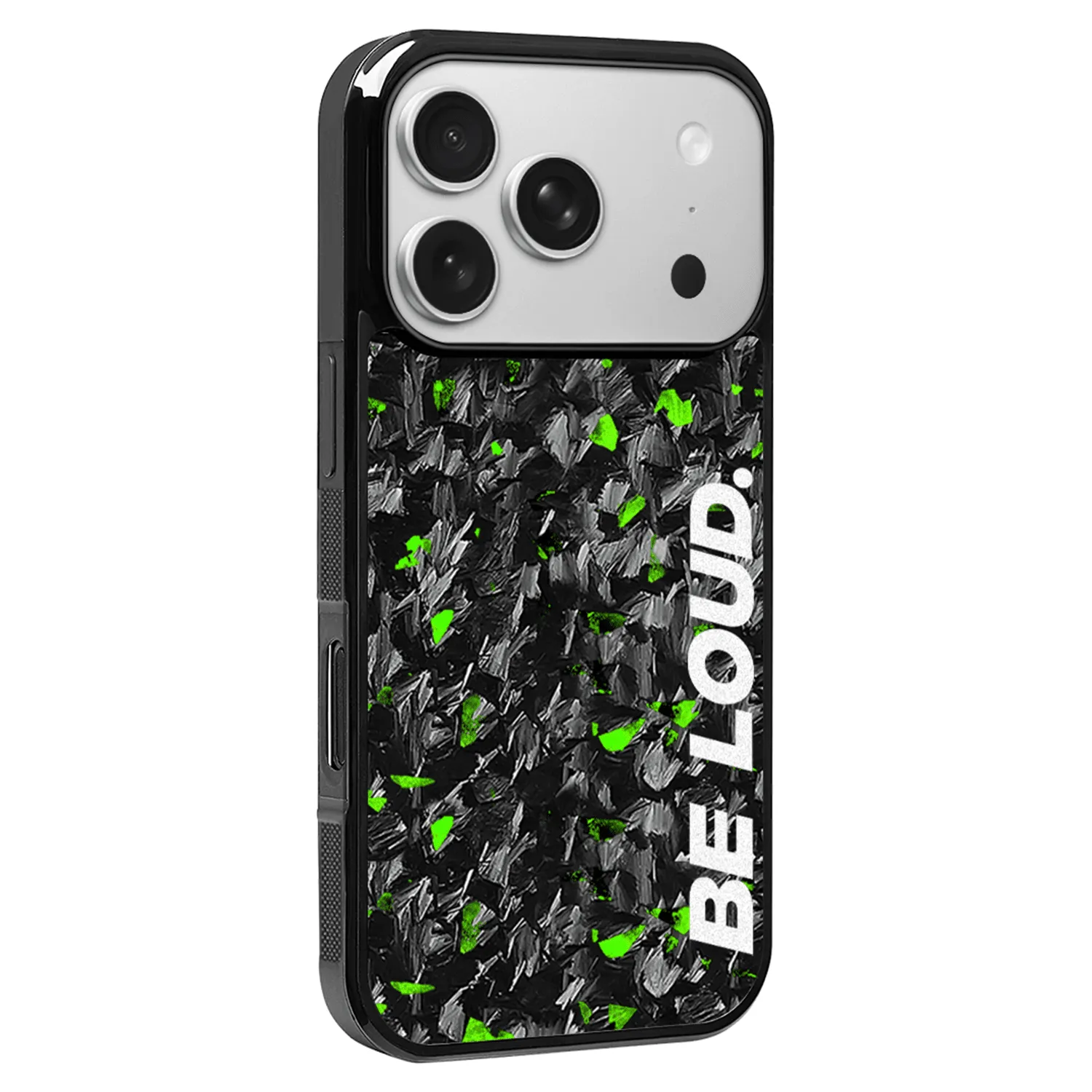 iPhone | Green Flake Forged Carbon Fiber Case | BE LOUD. x SCF sold by Simply Carbon Fiber