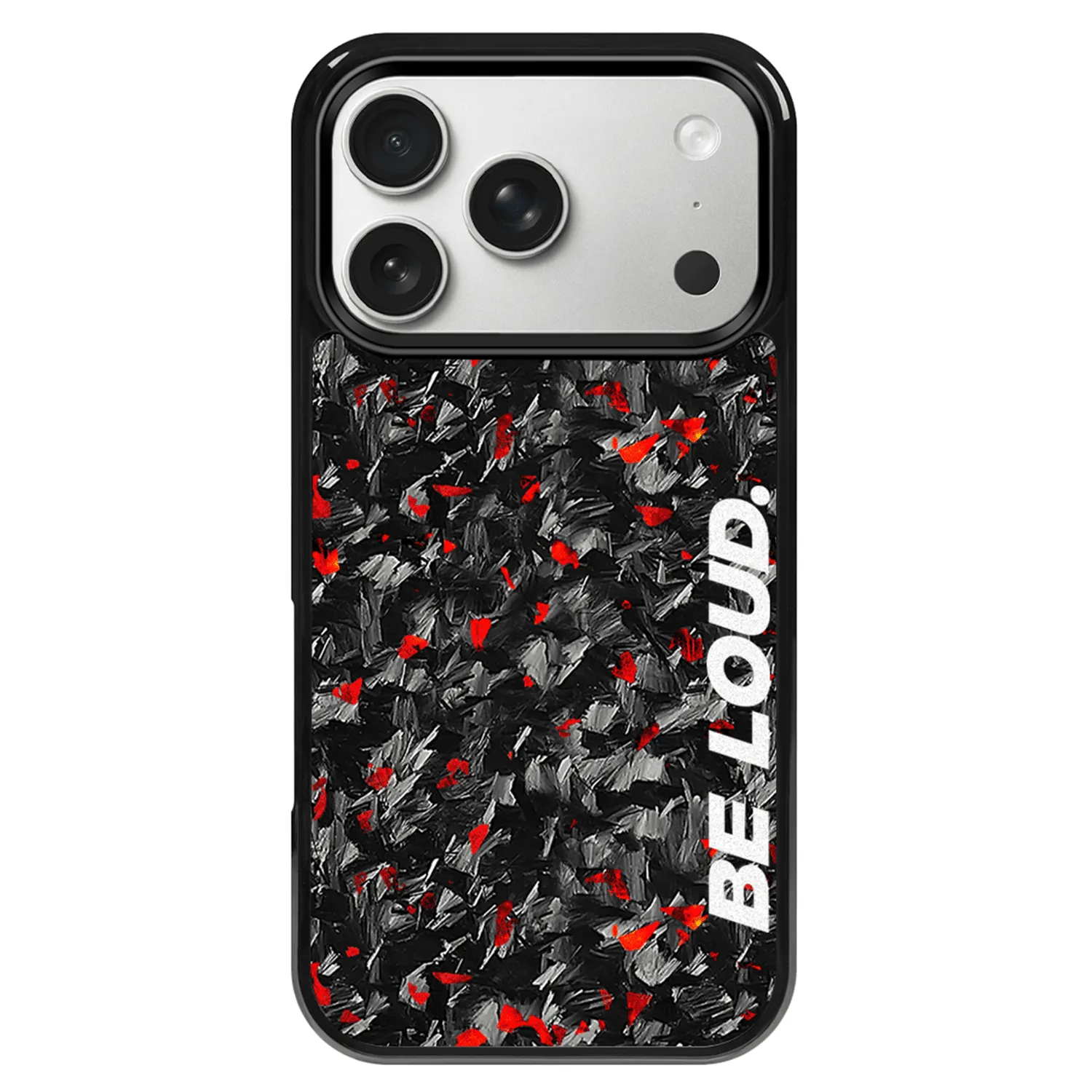iPhone | Red Flake Forged Carbon Fiber Case | BE LOUD. x SCF sold by Simply Carbon Fiber product image thumbnail 2