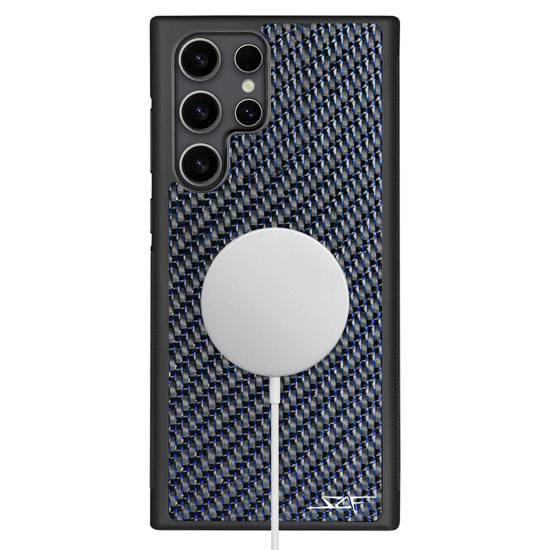 Samsung | Blue Lace Carbon Fiber Case | CLASSIC Series sold by Simply Carbon Fiber product image thumbnail 2