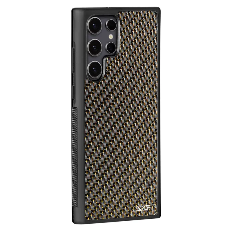 Samsung | Gold Lace Carbon Fiber Case | CLASSIC Series sold by Simply Carbon Fiber