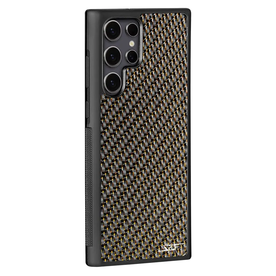 Samsung | Gold Lace Carbon Fiber Case | CLASSIC Series sold by Simply Carbon Fiber