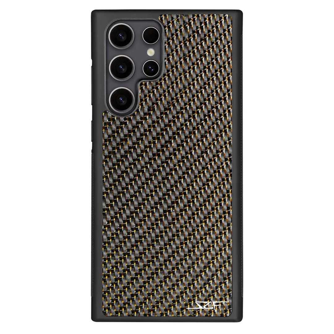 Samsung | Gold Lace Carbon Fiber Case | CLASSIC Series sold by Simply Carbon Fiber product image thumbnail 3
