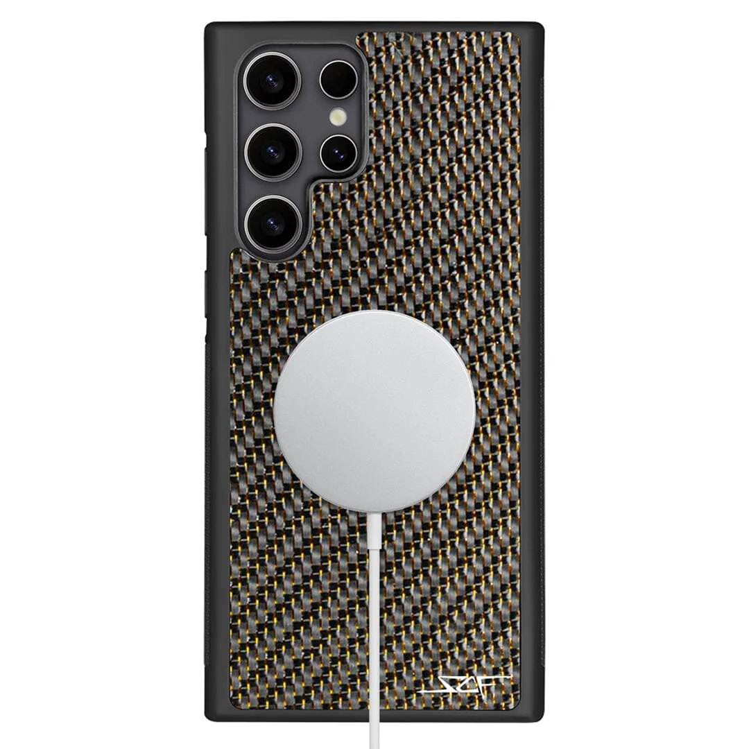Samsung | Gold Lace Carbon Fiber Case | CLASSIC Series sold by Simply Carbon Fiber product image thumbnail 2