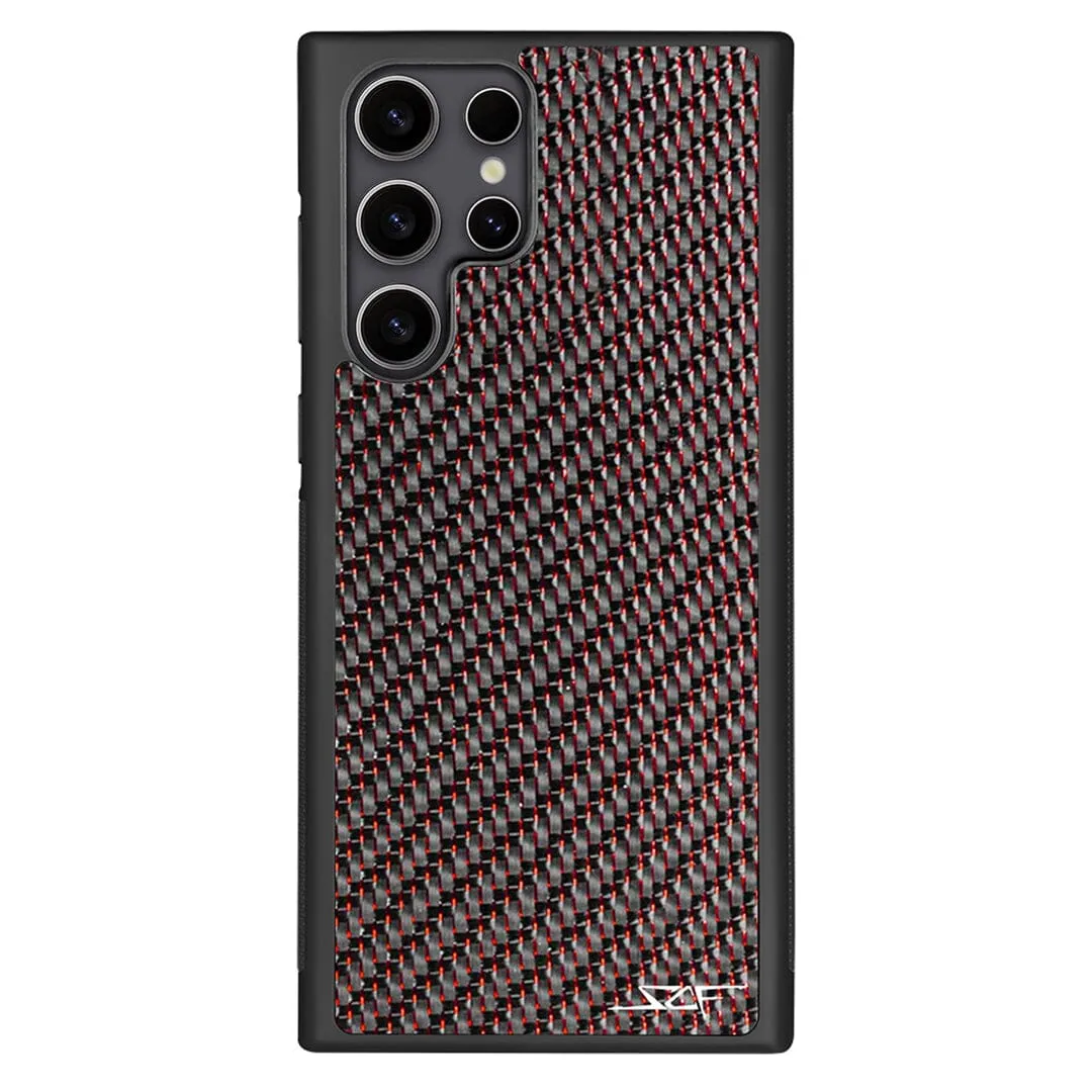 Samsung | Red Lace Carbon Fiber Case | CLASSIC Series sold by Simply Carbon Fiber product image thumbnail 3