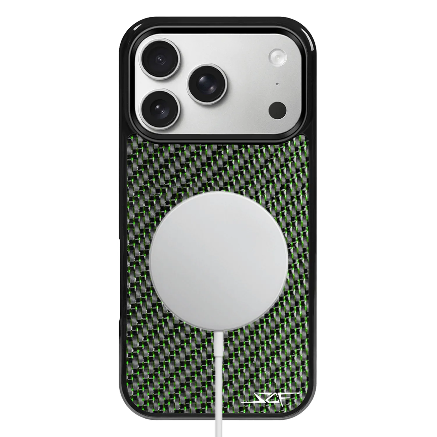 iPhone | Green Lace Carbon Fiber Case | CLASSIC Series sold by Simply Carbon Fiber product image thumbnail 2