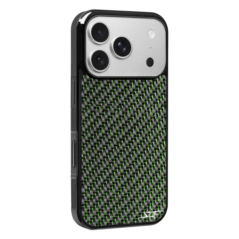 iPhone | Green Lace Carbon Fiber Case | CLASSIC Series sold by Simply Carbon Fiber