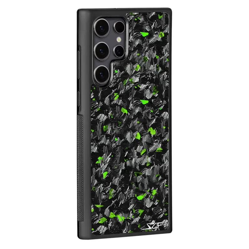 Samsung | Green Flake Forged Carbon Fiber Case | CLASSIC Series sold by Simply Carbon Fiber