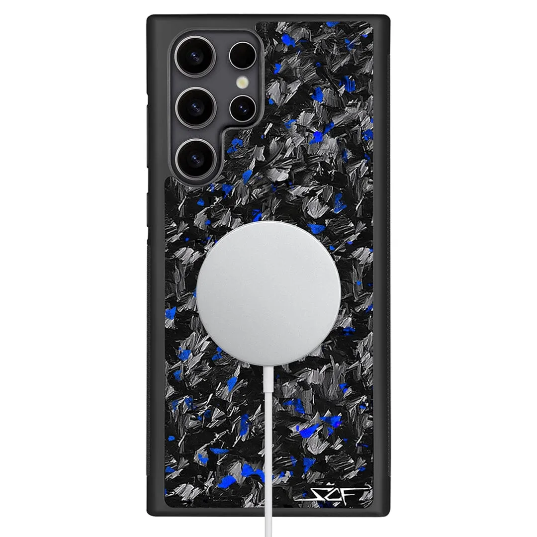 Samsung | Blue Flake Forged Carbon Fiber Case | CLASSIC Series sold by Simply Carbon Fiber product image thumbnail 2