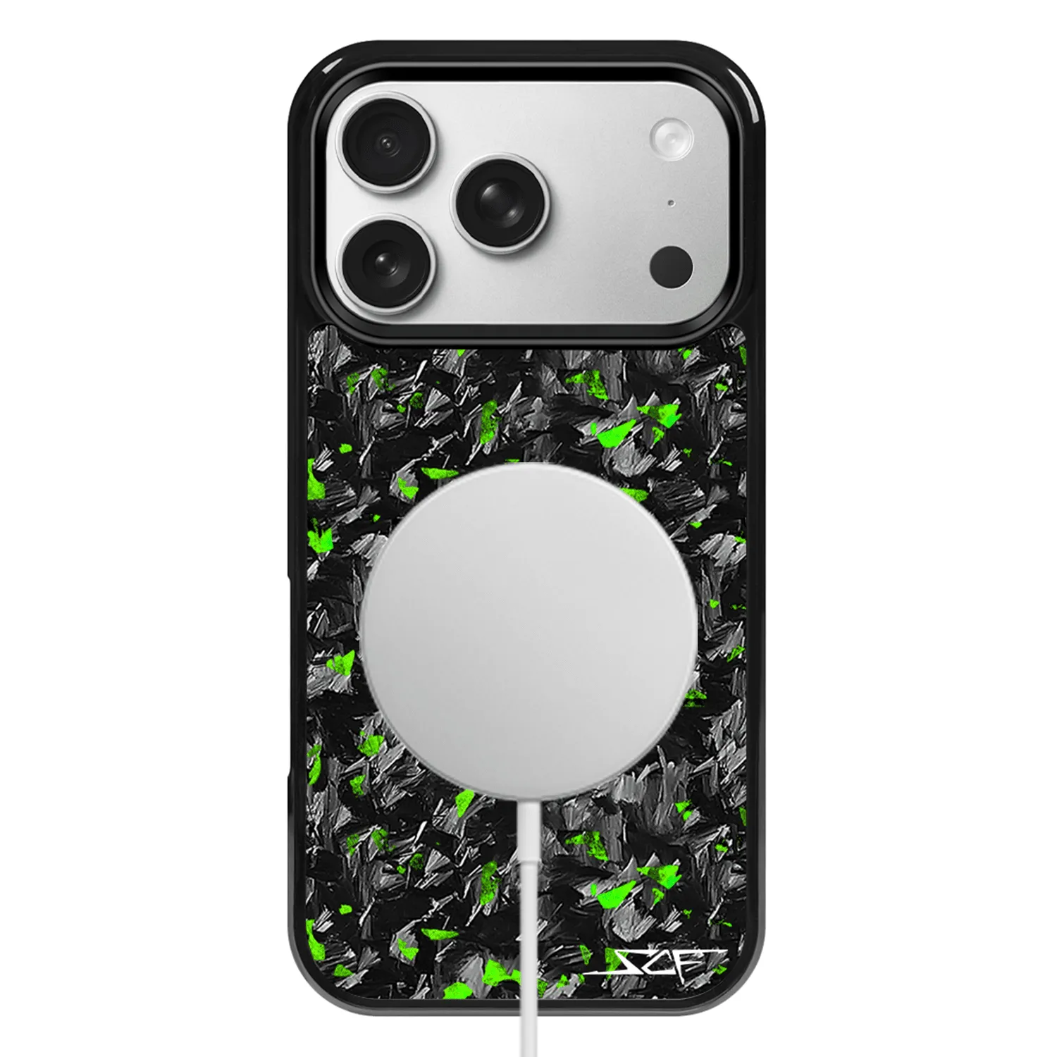 iPhone | Green Flake Forged Carbon Fiber Case | CLASSIC Series sold by Simply Carbon Fiber product image thumbnail 2
