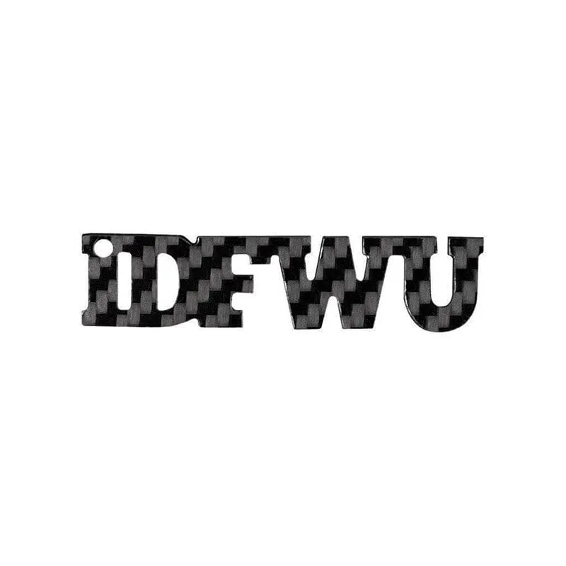 Real Carbon Fiber I.D.F.W.U Keychain sold by Simply Carbon Fiber product image thumbnail 2