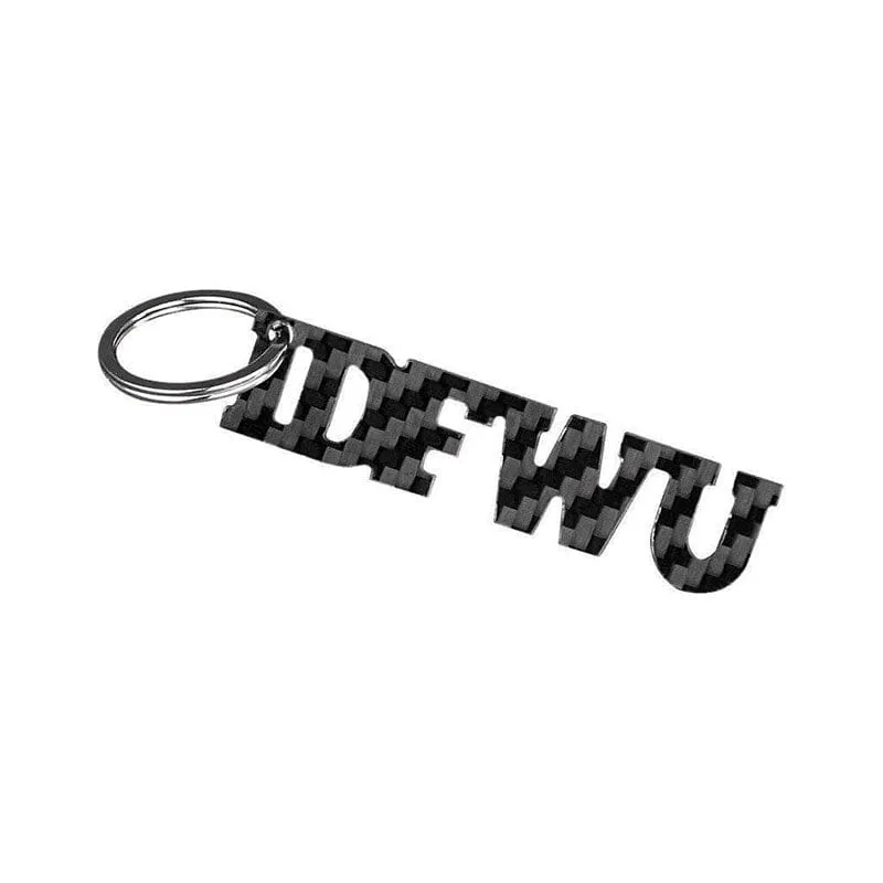 Real Carbon Fiber I.D.F.W.U Keychain sold by Simply Carbon Fiber