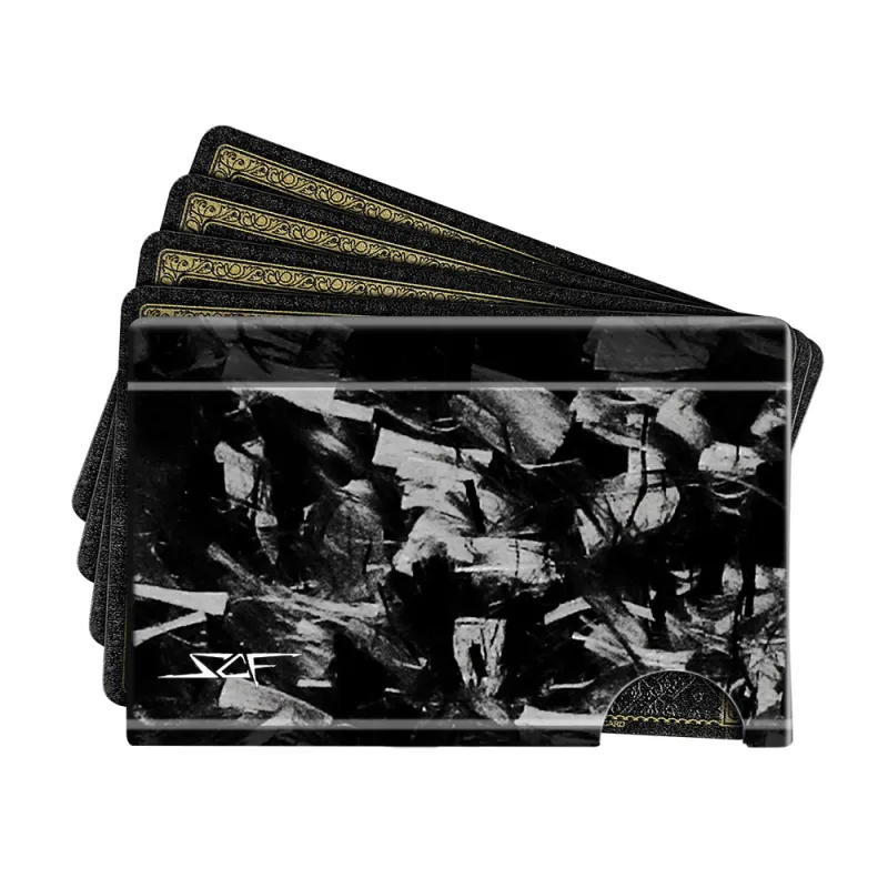 Forged Carbon Fiber Cash & Card Slim Wallet made by Simply Carbon Fiber