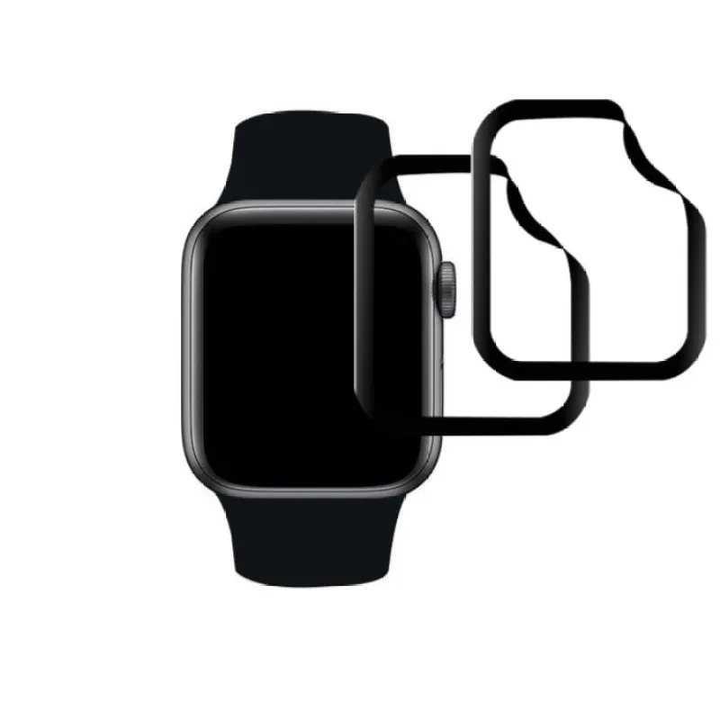 (APPLE WATCH) Shatterproof 3D Curve Screen Guard (2 Pack) made by Simply Carbon Fiber