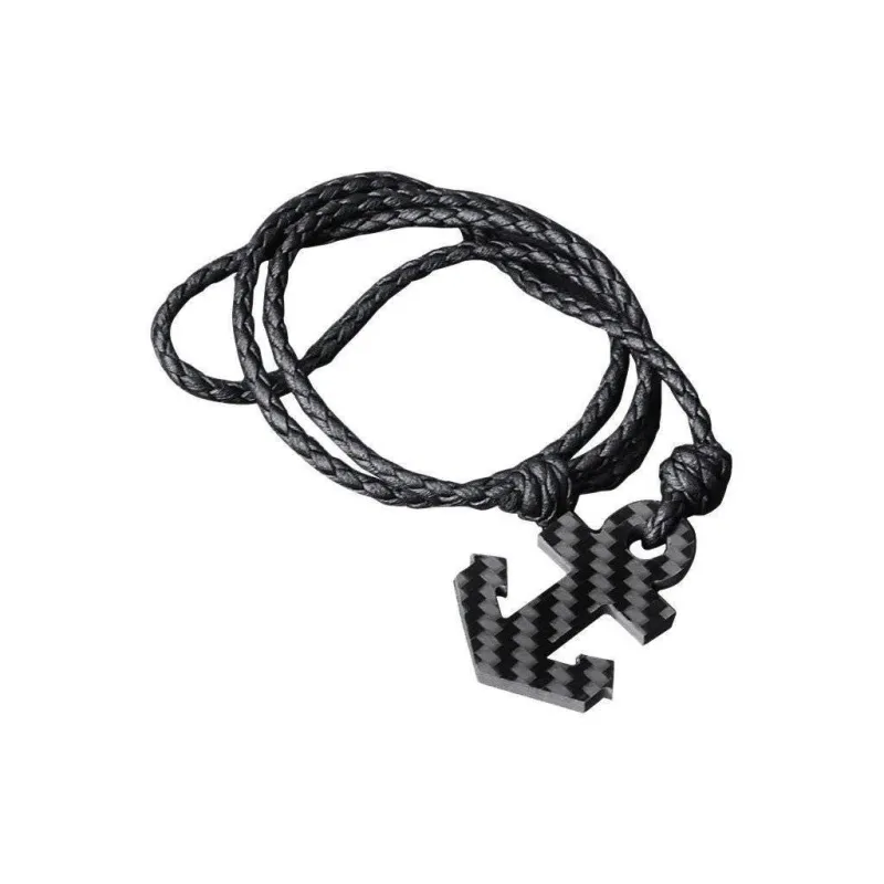 Real Carbon Fiber Anchor Bracelet sold by Simply Carbon Fiber