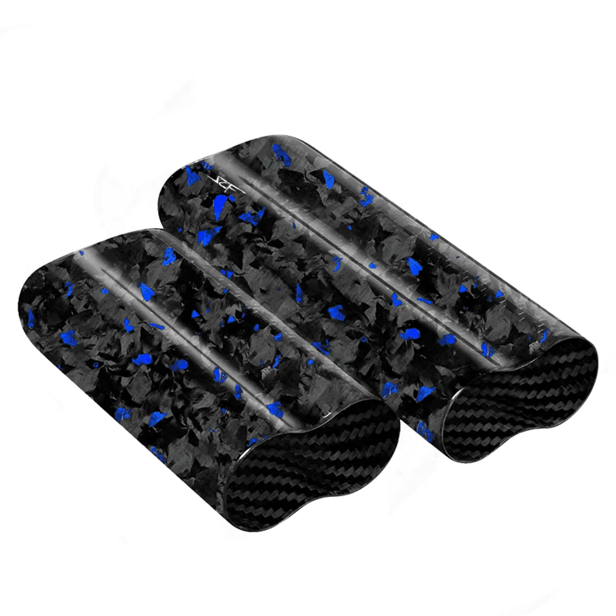 2 Tube Blue Flake Real Forged Carbon Fiber Cigar Case sold by Simply Carbon Fiber product image thumbnail 3