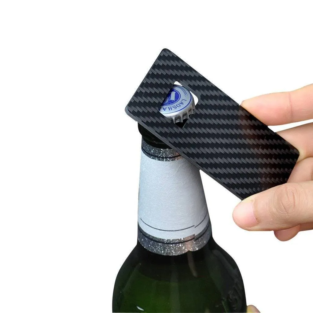 Real Carbon Fiber Credit Card Size Bottle Opener sold by Simply Carbon Fiber product image thumbnail 2