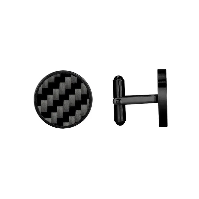 Carbon Fiber Cufflinks made by Simply Carbon Fiber