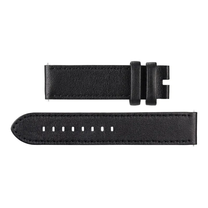 APOLLO Series Black Leather Strap made by Simply Carbon Fiber