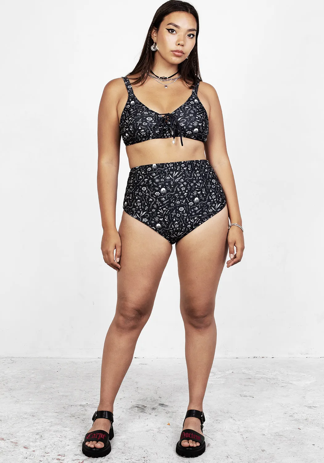 Hedgewitch High-Waisted Bikini Bottom sold by Disturbia product image thumbnail 3