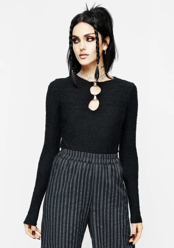 Smoulder Long Sleeve Top sold by Disturbia