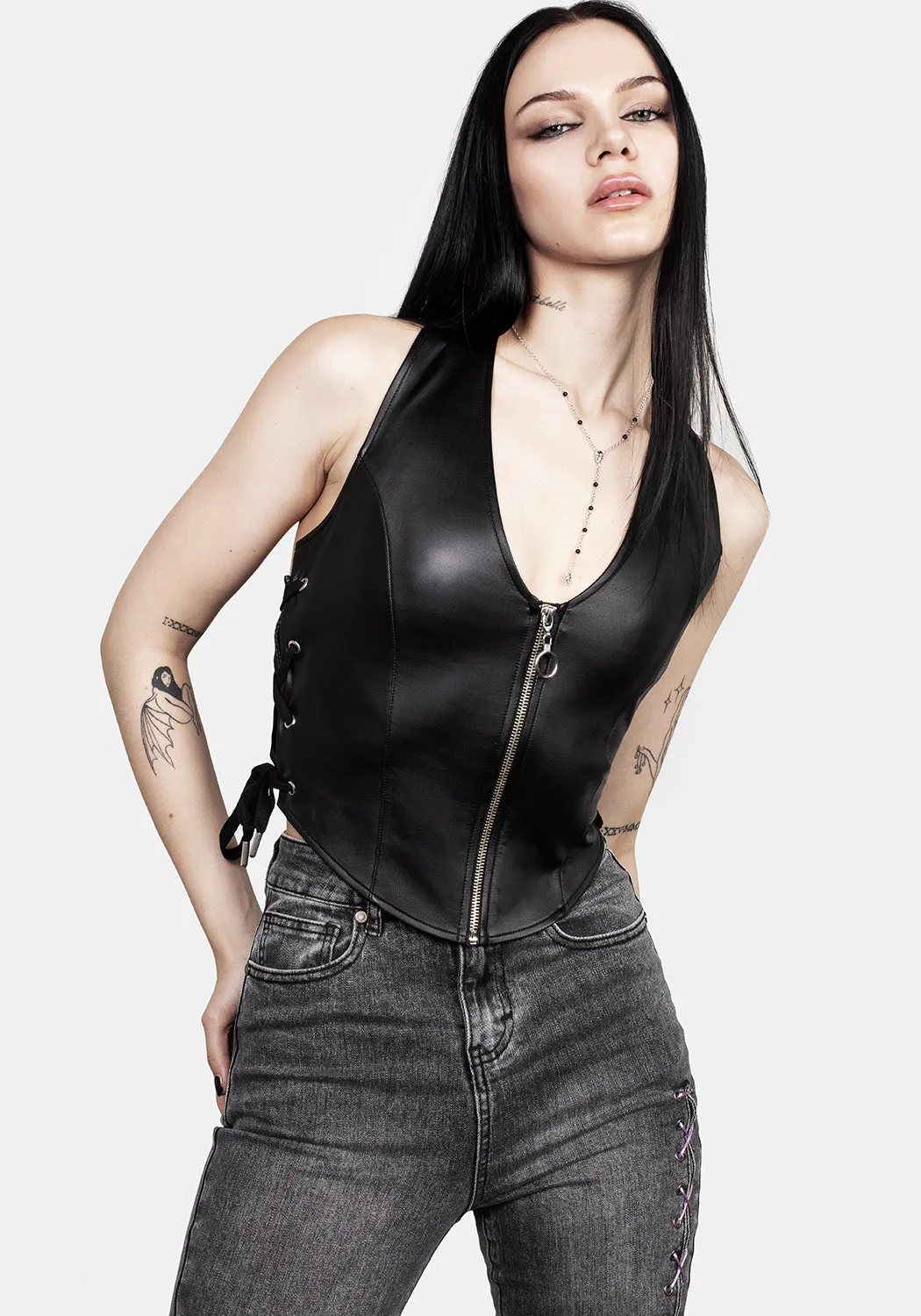 Coyote Halter Waistcoat sold by Disturbia product image thumbnail 4