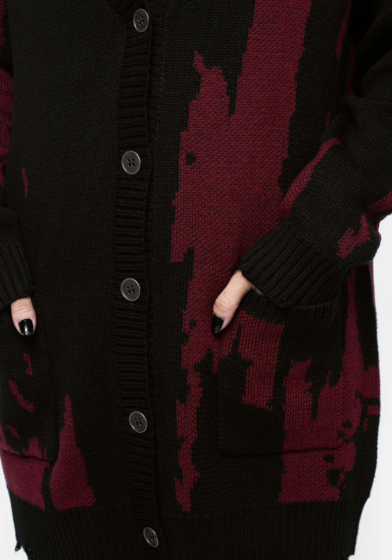 Snag Distressed Oversized Cardigan sold by Disturbia product image thumbnail 2