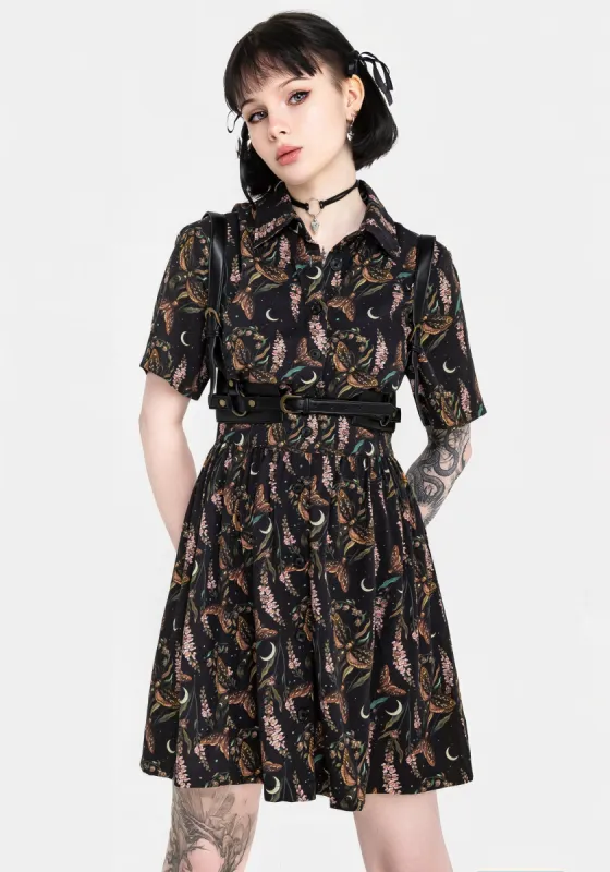 Atropos Mini Shirt Dress sold by Disturbia