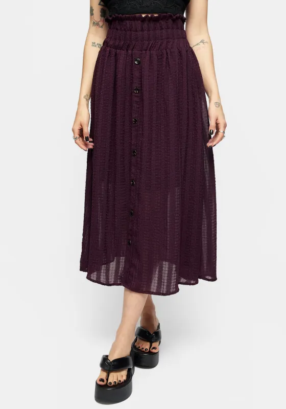 Enola Sheer Check Co-Ord Skirt sold by Disturbia