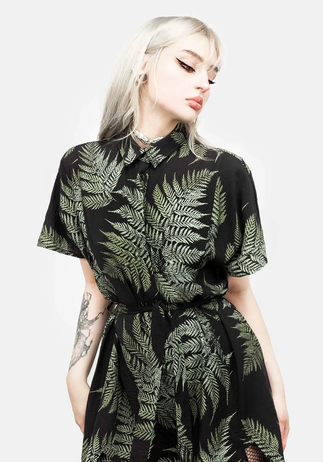 Fern Midi Shirt Dress sold by Disturbia product image thumbnail 5