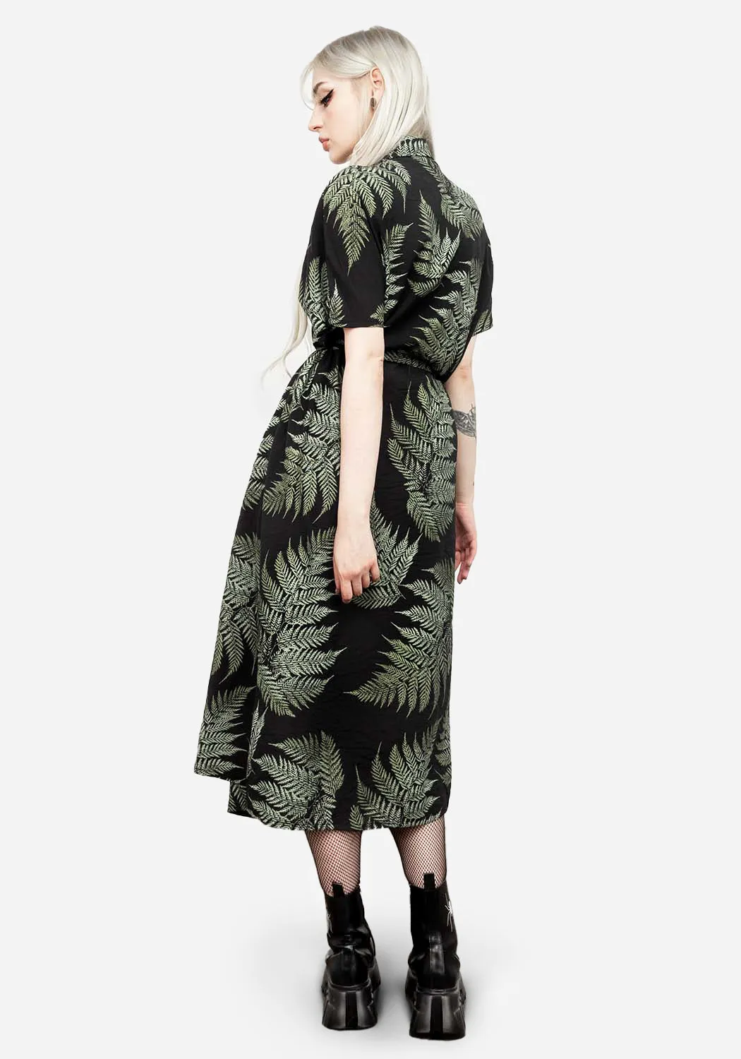 Fern Midi Shirt Dress sold by Disturbia product image thumbnail 4