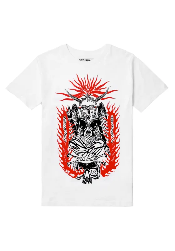 BAPHOMET WHITE UNISEX T-SHIRT sold by Disturbia