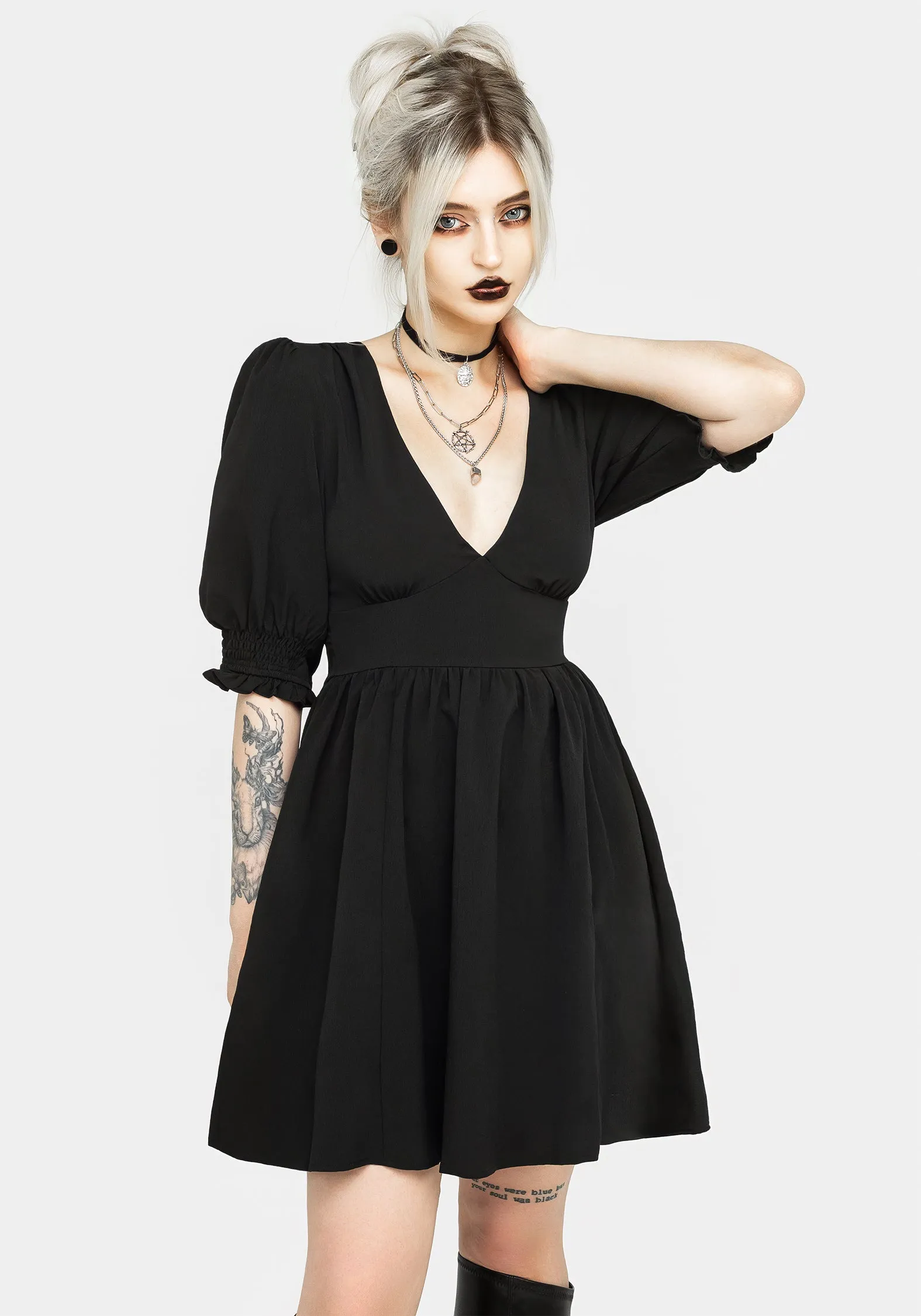 Divination Textured Mini Dress sold by Disturbia